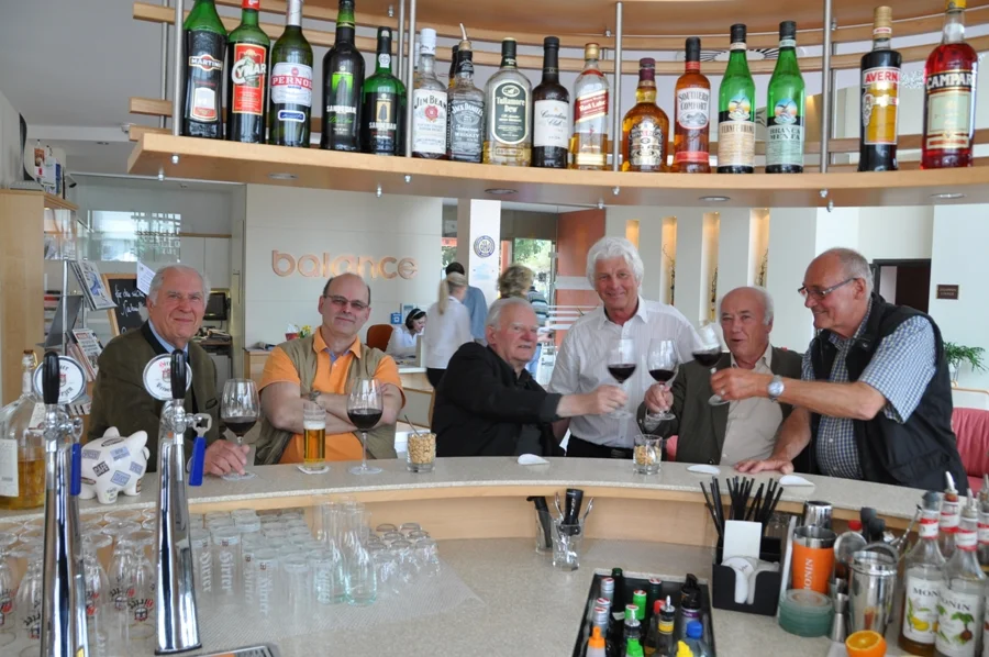 Die Männer des SB wissen zu feiern