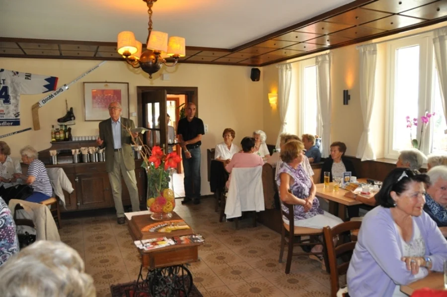 Obmann Hans Prüller und#VBM. Alfred Walter bei der#Begüßung