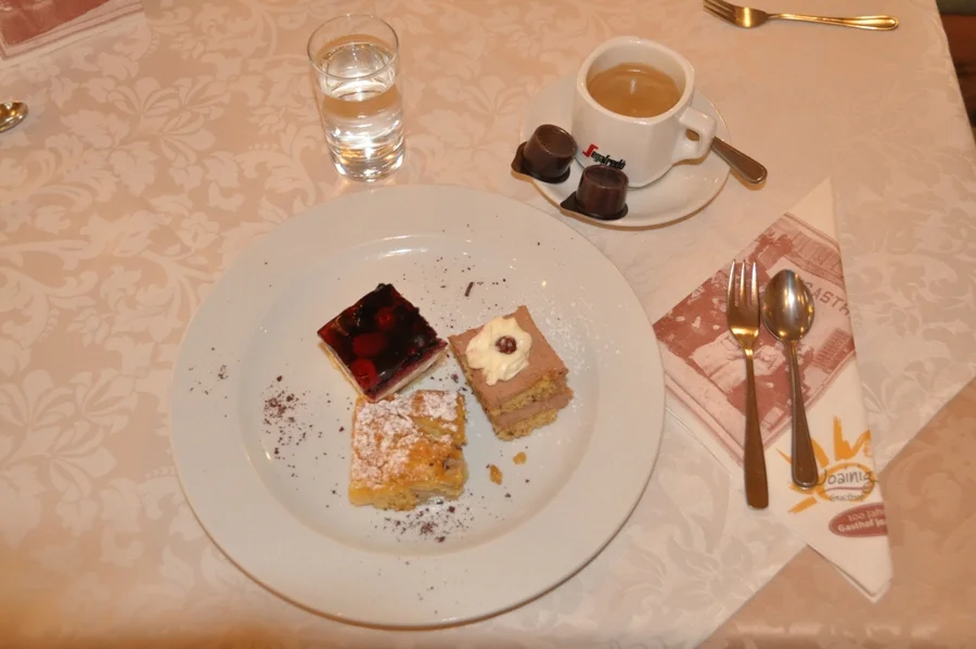 Kuchenvariationen im Kulturwirtshaus Joainig gespendet von der RBB