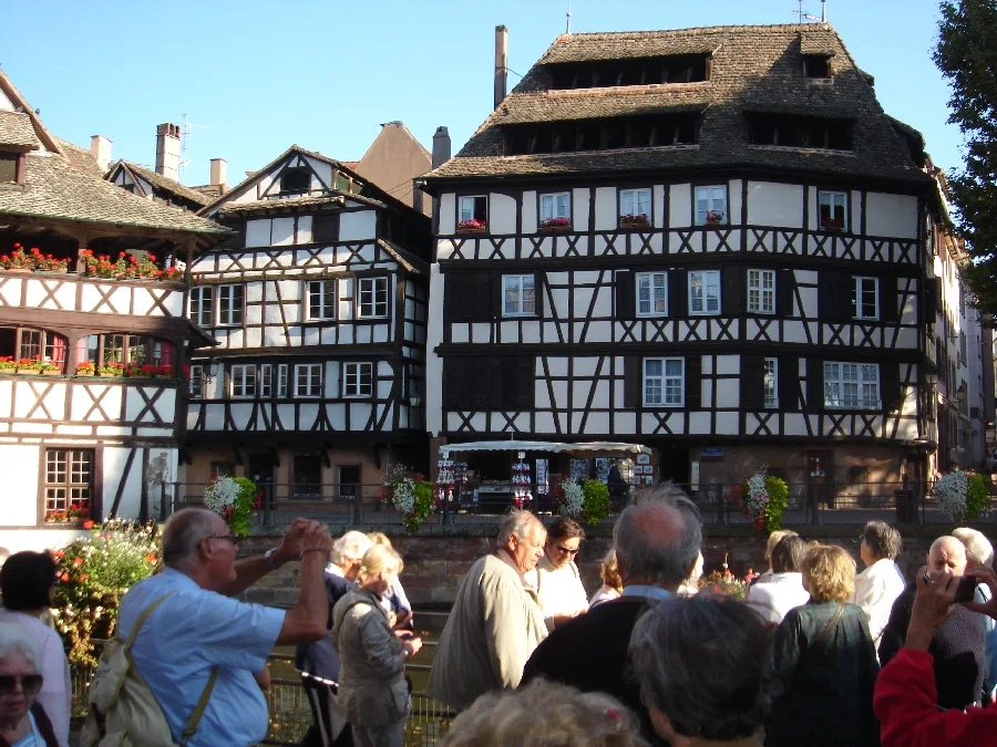 Das berühmteste Fachwerkhaus#in +Petit France+