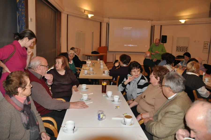 Heinz und Christiane Kapellari#unterhalten sich mit#Hemmi Rauter