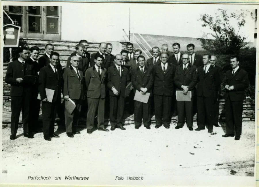 MGVGruppenfoto vermutlich 1966. Da sind der Franz und noch viele andere Pörtschacher zu erkennen.