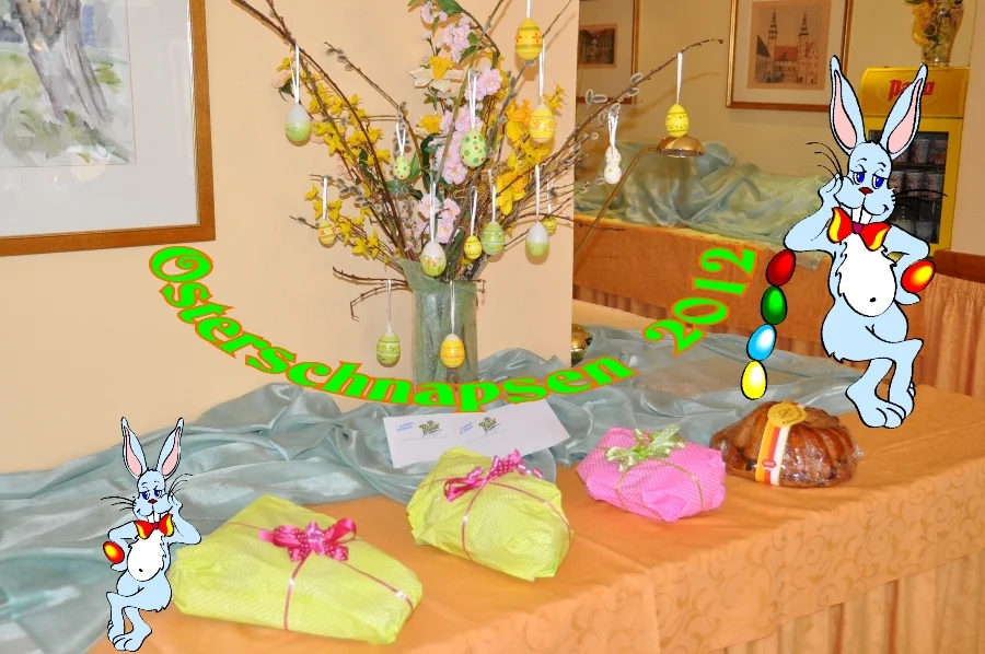 Der Osterhase bringt die Geschenke