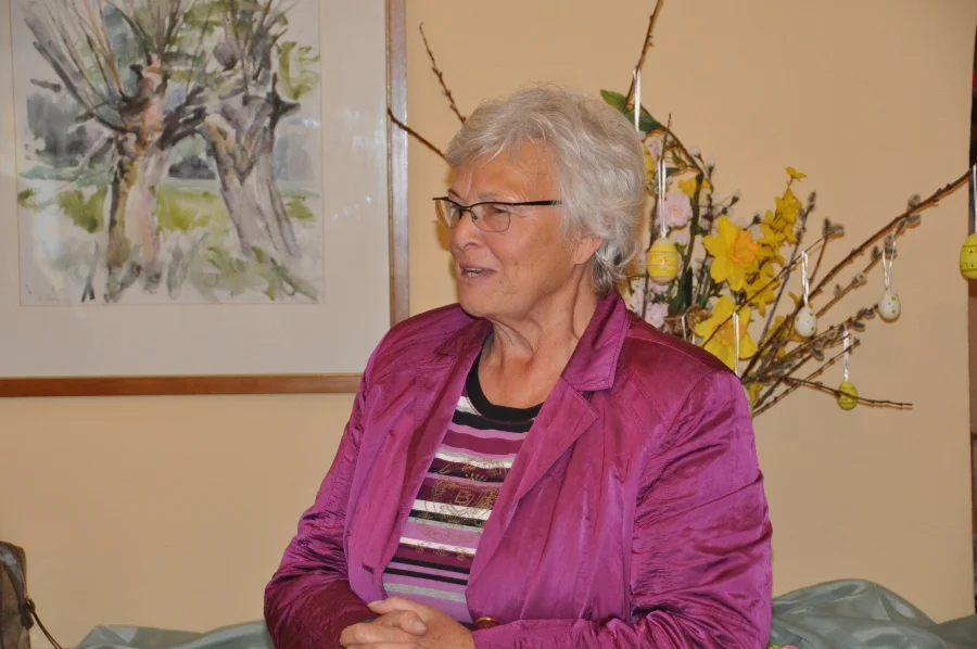 Die Obfrau ruft zur Siegerehrung