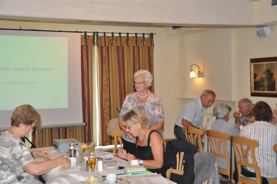 Obfrau Heidi Wienerroither bei#Begrüßung und Information