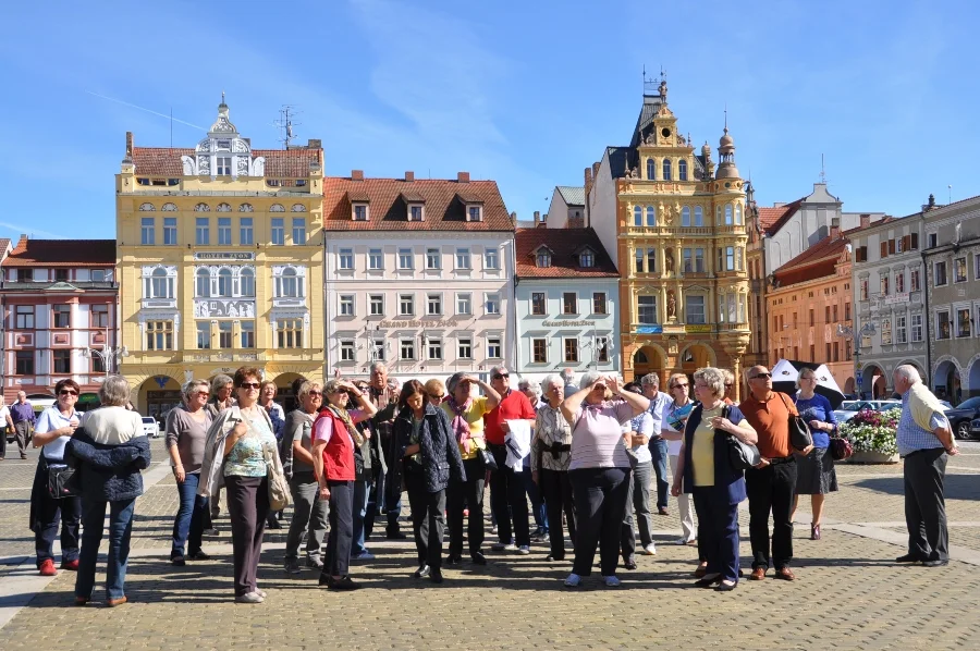 Grupenfoto in Budweis