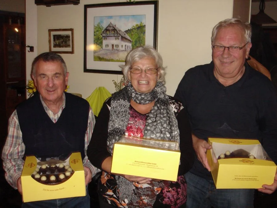 Die zweitplazierten mit Obfrau#Hermann Köfer und Thom. Ukowitz