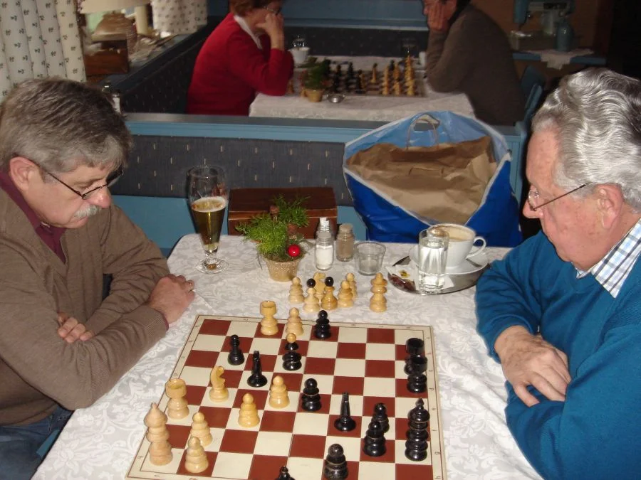 Günter Maier im Spiel#mit Hermann Deketh