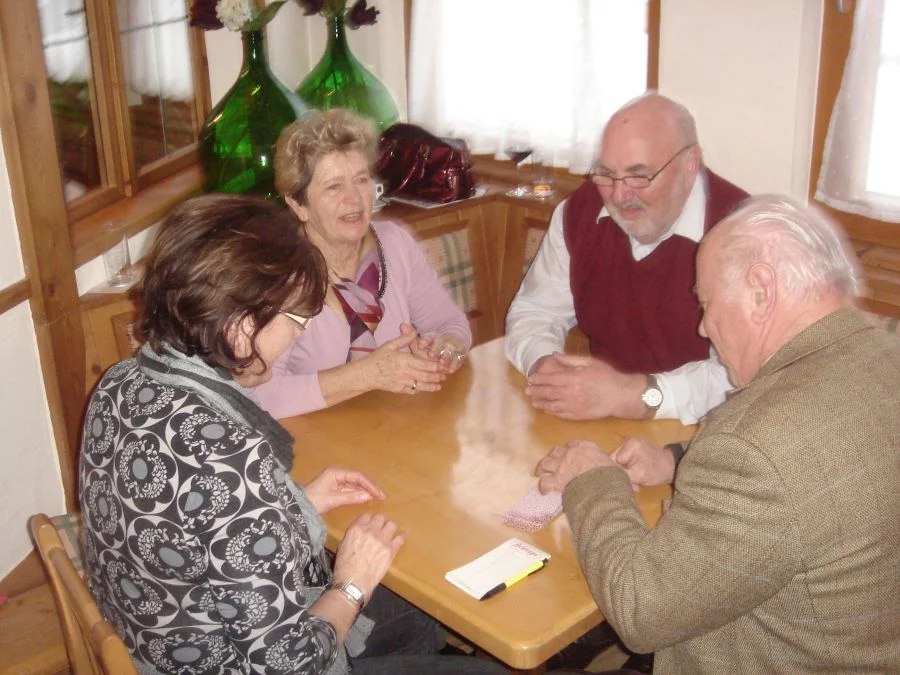 Siegfried Gössler mit Partnerin#Brigitte Bahr gegen das Duo#Hans Valente--Greti Lackner