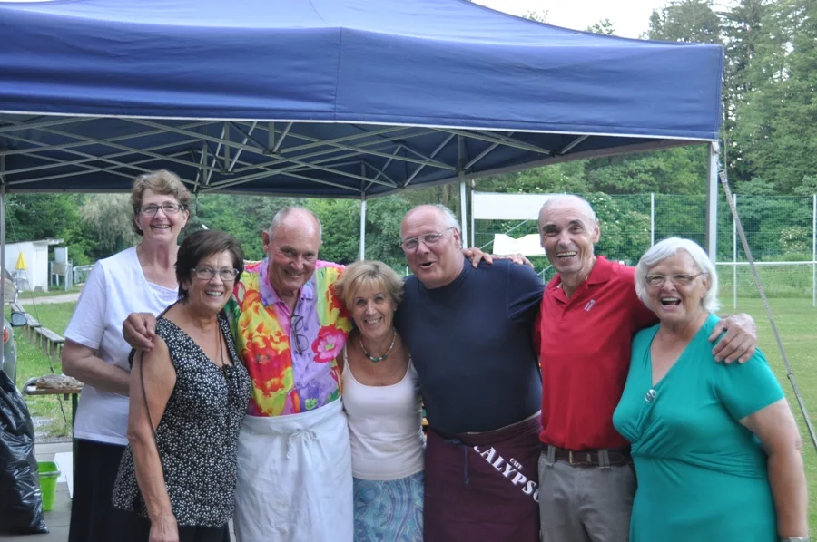 Die Organisatoren des Sommerfestes#mit Vzbgm. Alfed Walter