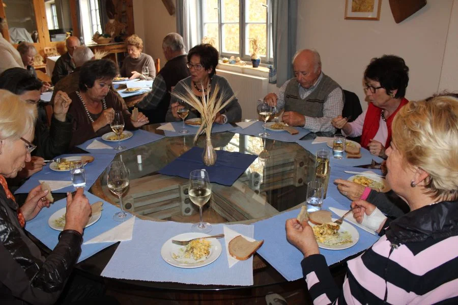 Eierspeis mit Kernöl