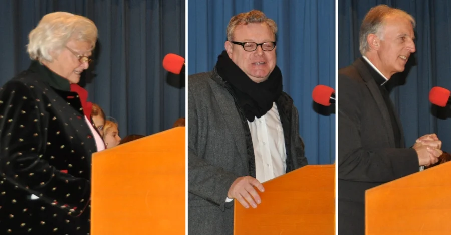 Die Festredner#Obfrau Heidi Wienerroither,#Evang. Pfarrer Karlheinz Böhmer#und Dechant Mag. Josef Stark