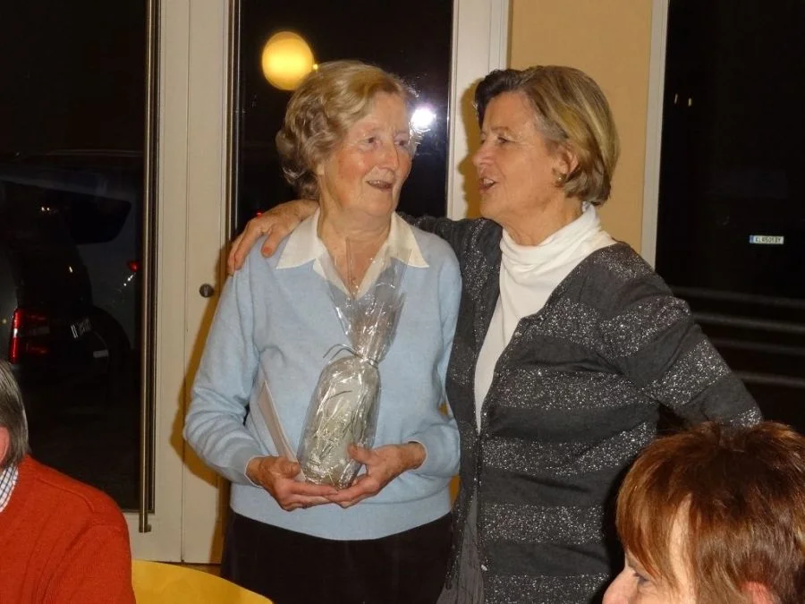 Else Zinnecker bedankt sich im Namen der TänzerInnen bei Tanzleiterin#Renate Rauter