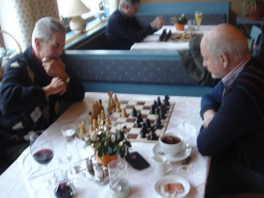 Walter Priednig mit Wohnungsnachbar#Heinz Kellerer