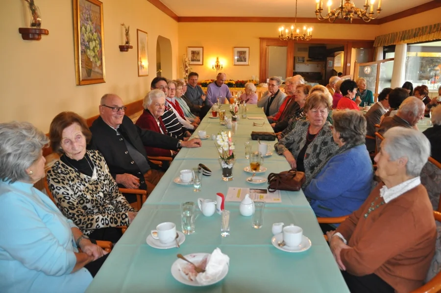 Der Speisesaal war voll besetzt