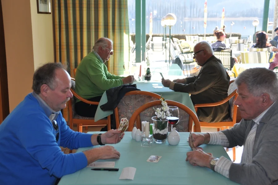 Fredi Gaggl mit Adolf Daniel#im Hintergrund Hans Valente#und EO Hans Prüller