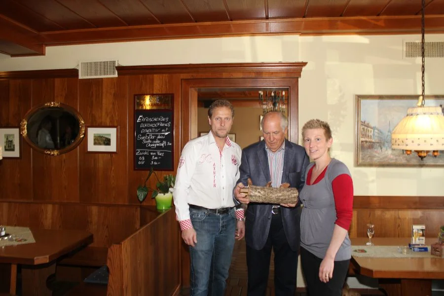 Auch die Wirtsleute Barbara und Klaus gratulierten