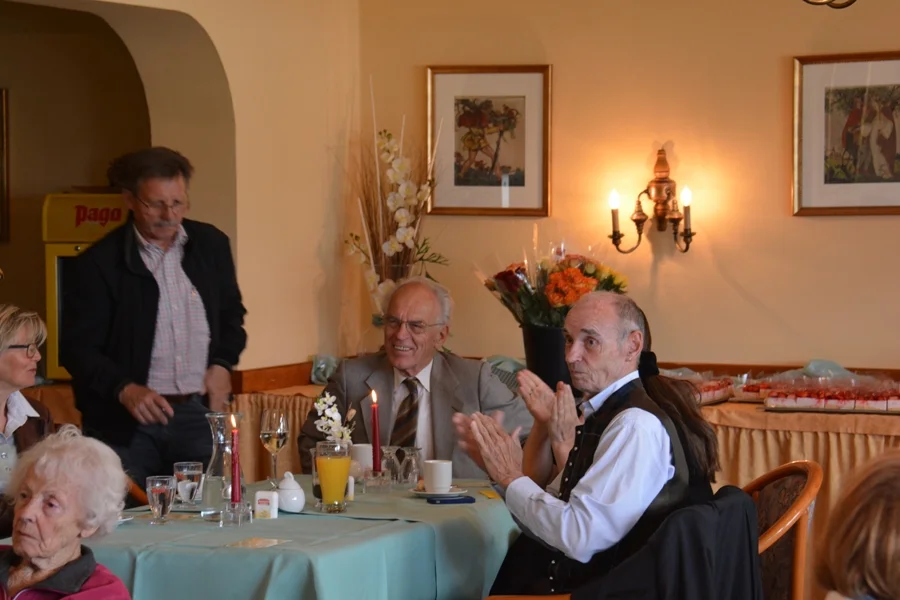 Horst Pollak, Obmann der Singgemeinschft , ein gern#gesehenes Mitglied des SB