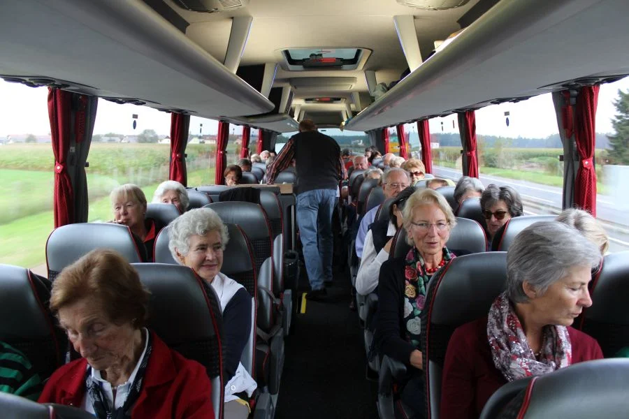 Der Bus der Fa. Wiegele war wieder ziemlich voll.