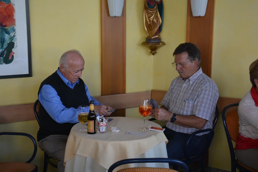 Hans Valente mit Herbert Paulitsch