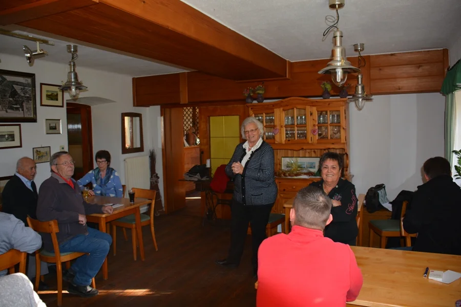 Die Obfrau Heidi Wienerroither#freute sich über die vielen Teilnahmern