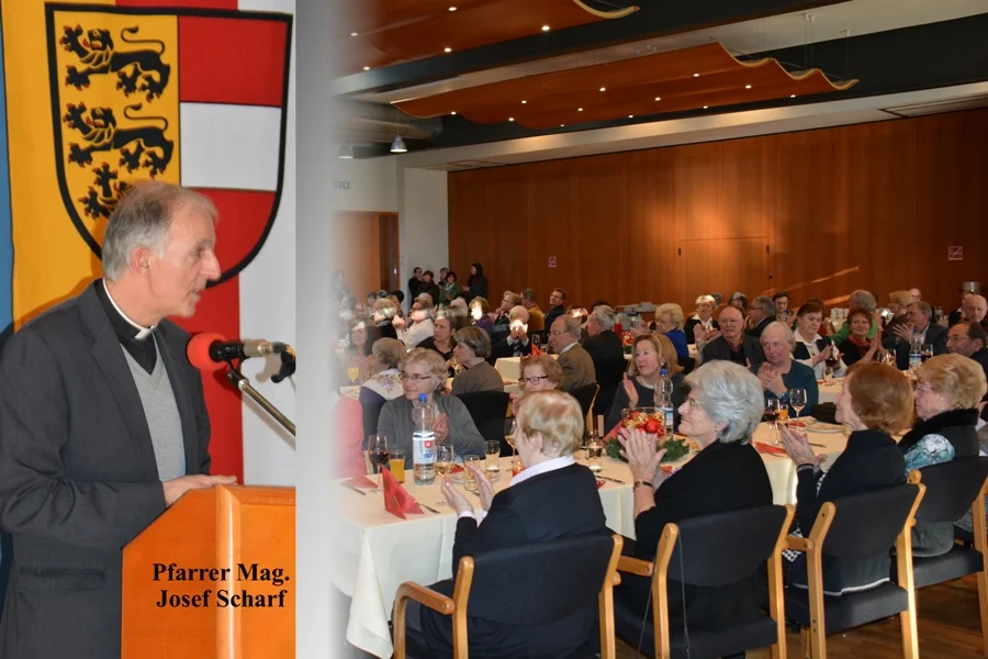 Dechand Mag. Josef Scharf mit#einer herzerwärmenden#Adventanspracche