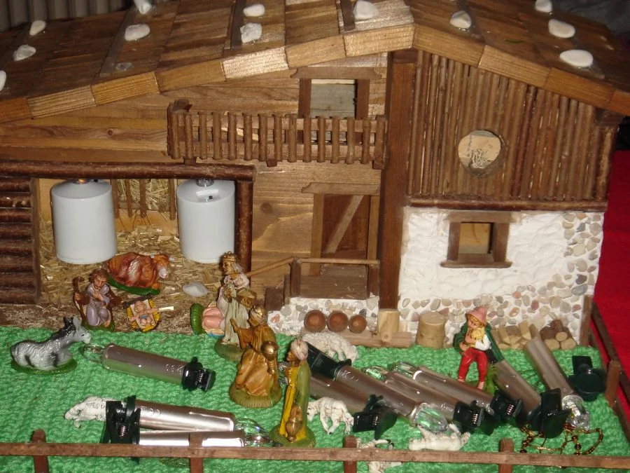 Auch eine Weihnachtskrippe#durfte nicht fehlen