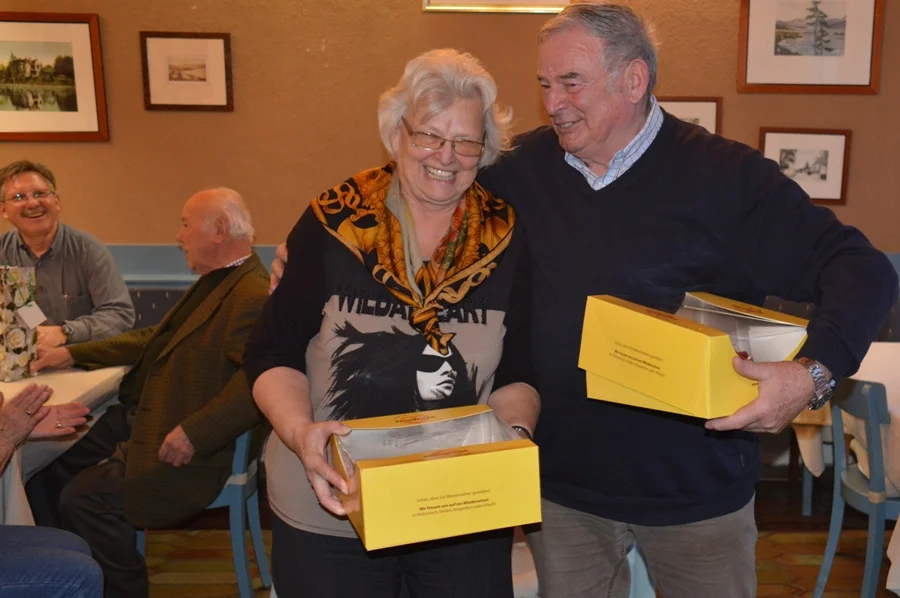 Die Sieger#Obfrau Heidi Wienerroither#mit Partner Robert Samitz