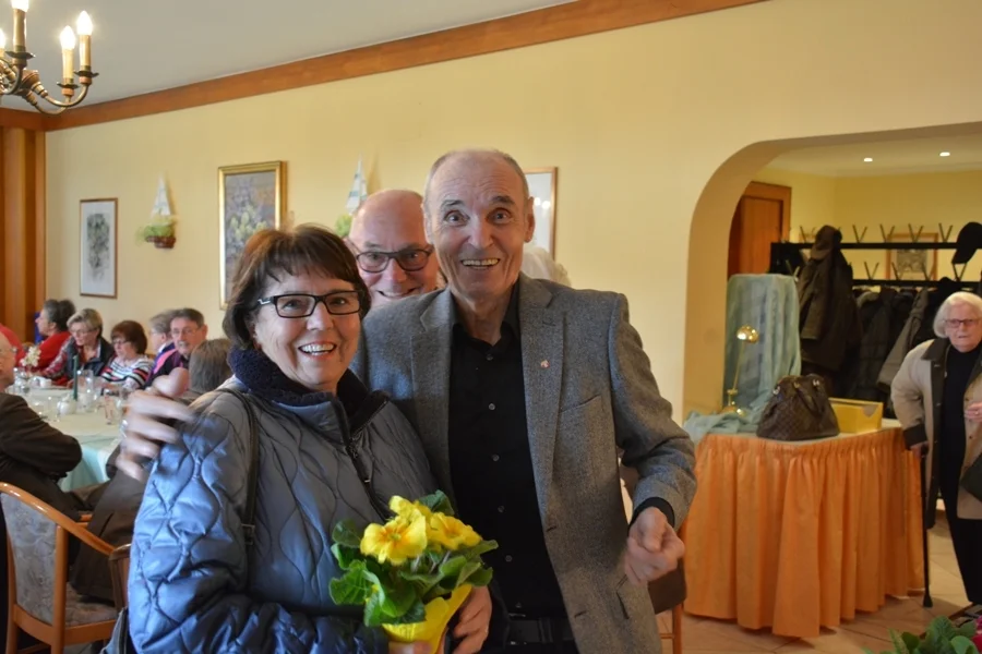 Hemmi Rauter  sichtlich erffreut..