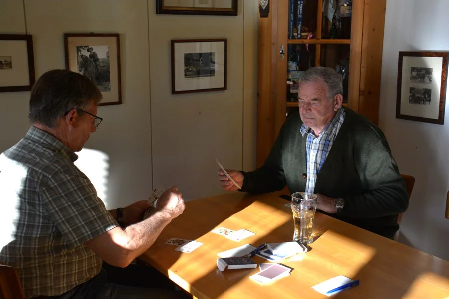 Zwei Spitzenspieler des SB#Herbert Paulitsch und Robert Samitz