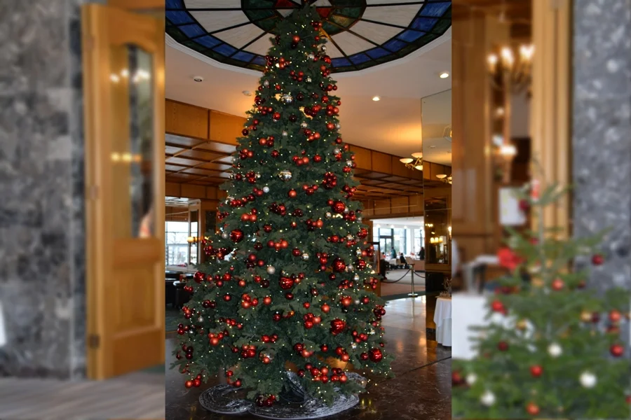 Schöne Weihnachtsdekoration#im +Parkhotel+