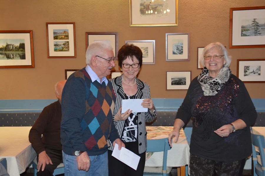 Das Siegerpaar Marga Valente und Norbert Poledna