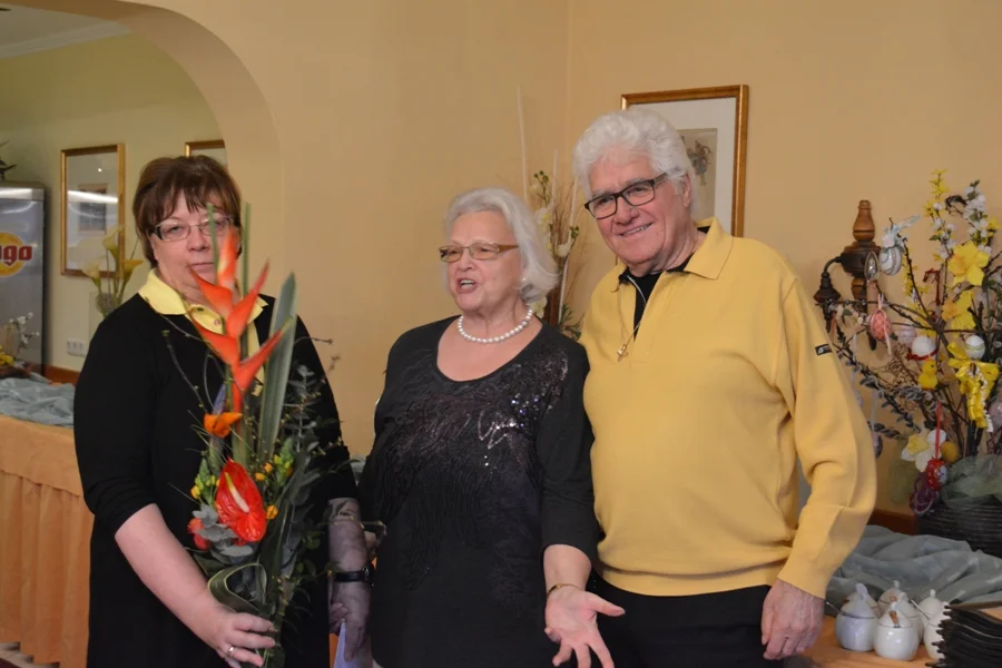 Obfrau Heidi Wienerroither bedankte sich bei Familie Koscher für ihre Großzügigkeit