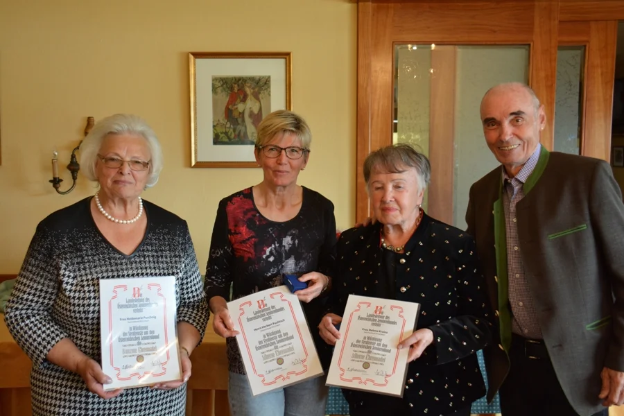 Überreichung der +Silbernen Ehrennadel+