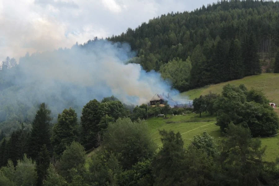 Leider war während der Fahrt ein Brand zu sehen