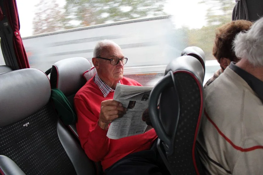 informiert sich Günter Wienerroither über das aktuelle Tagesgeschehen.