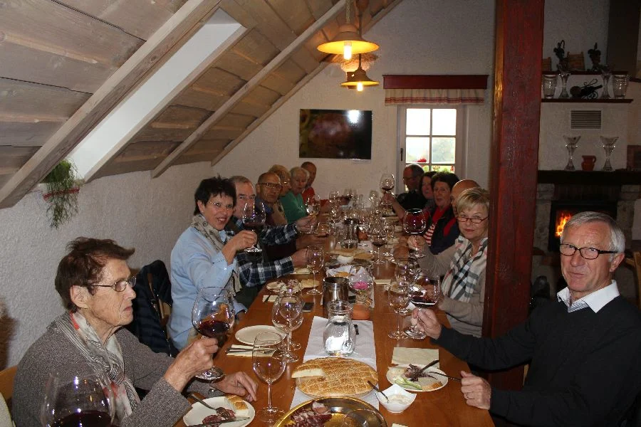 Ein gemütlicher Abschluss mit Jause#und Weinverkostung