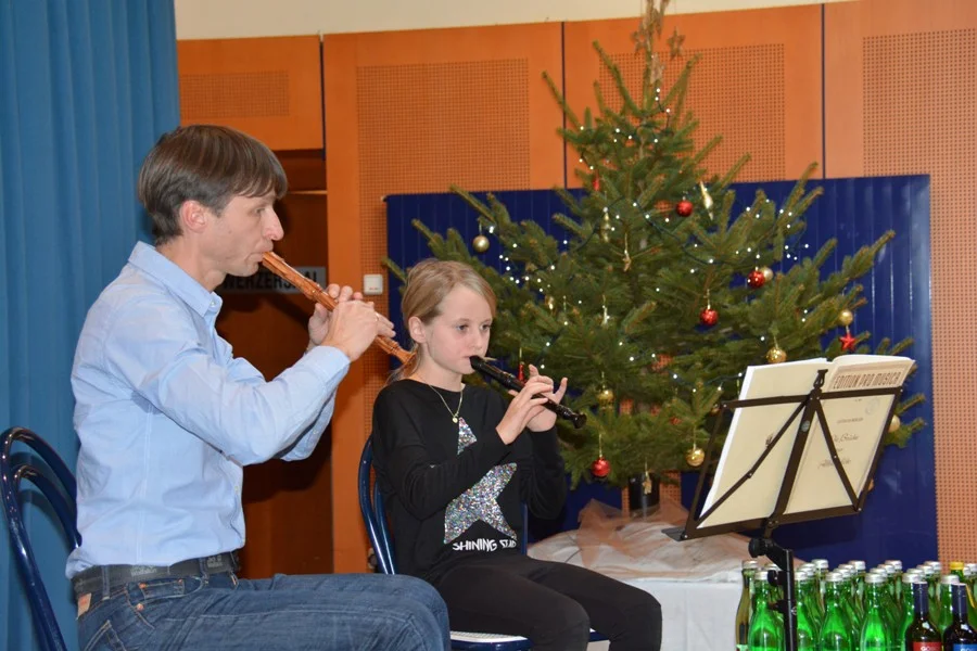 Ein Flötenduo der Musikschule#Pörtschach-Moosburg