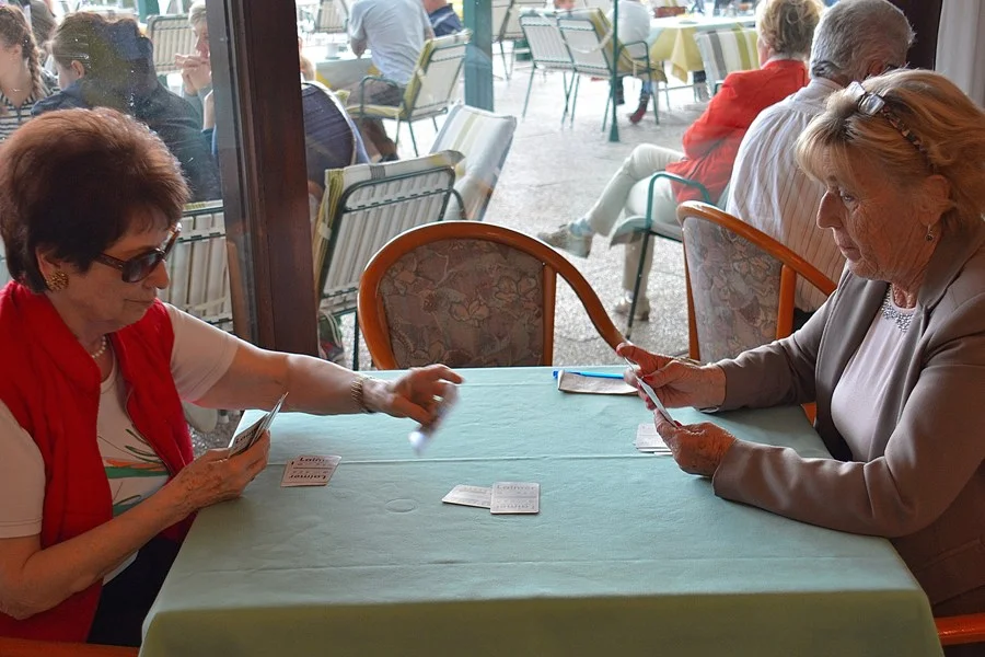 Spiel um den 2.Platz #Marga Valente und Annemarie Orlitsch