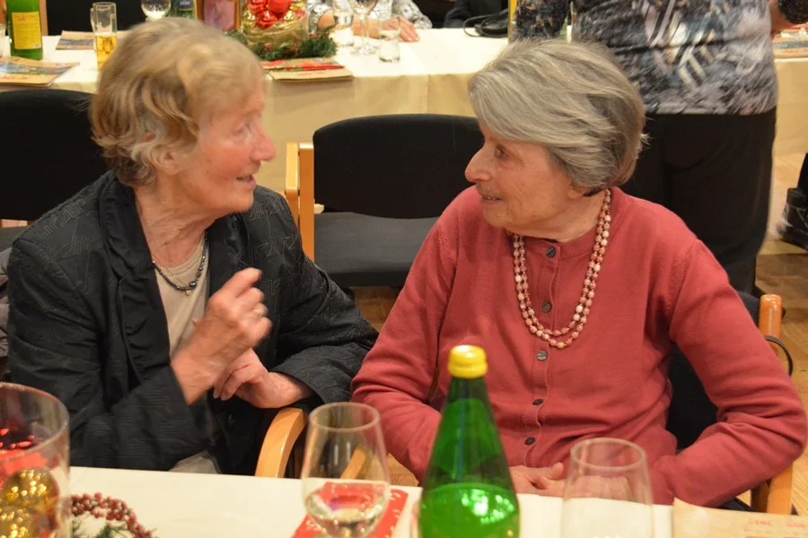 Tanzorginasatorin Else Zinnecker und#Susanne Csaky