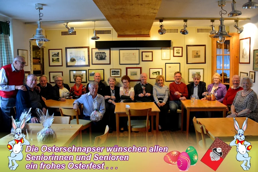 Eine stolze Schnapserrunde