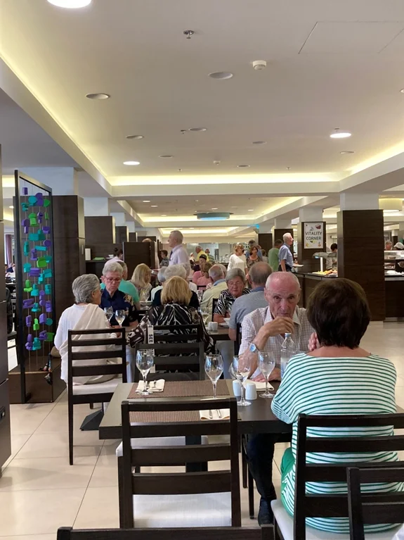 Speisesaal im Hotel Punta