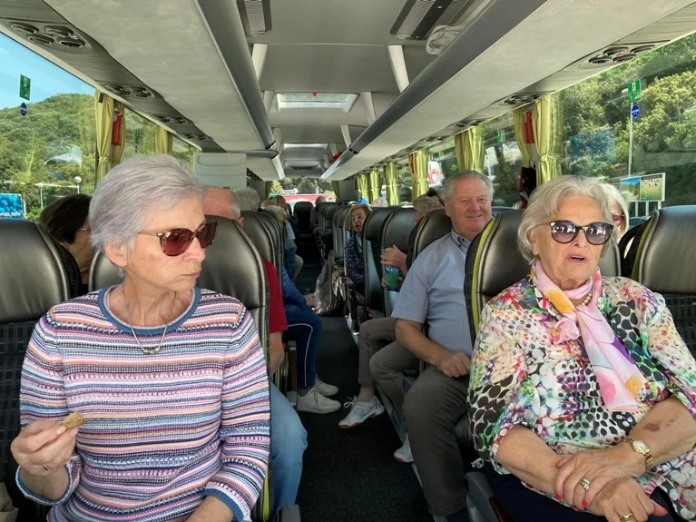 sichtlich etwas müde